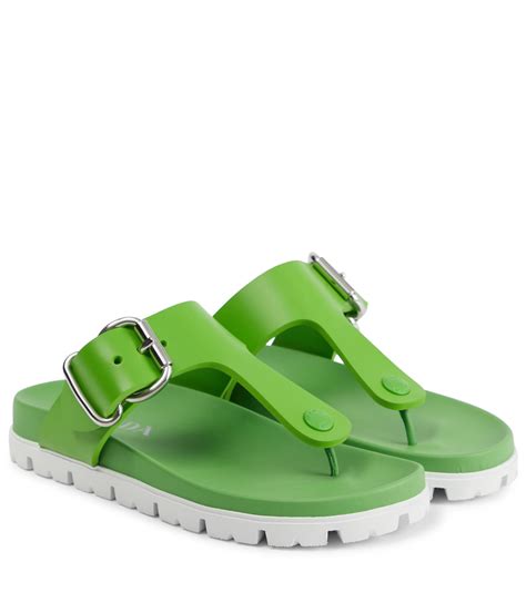 prada sport thong sandals|Rubber thong sandals .